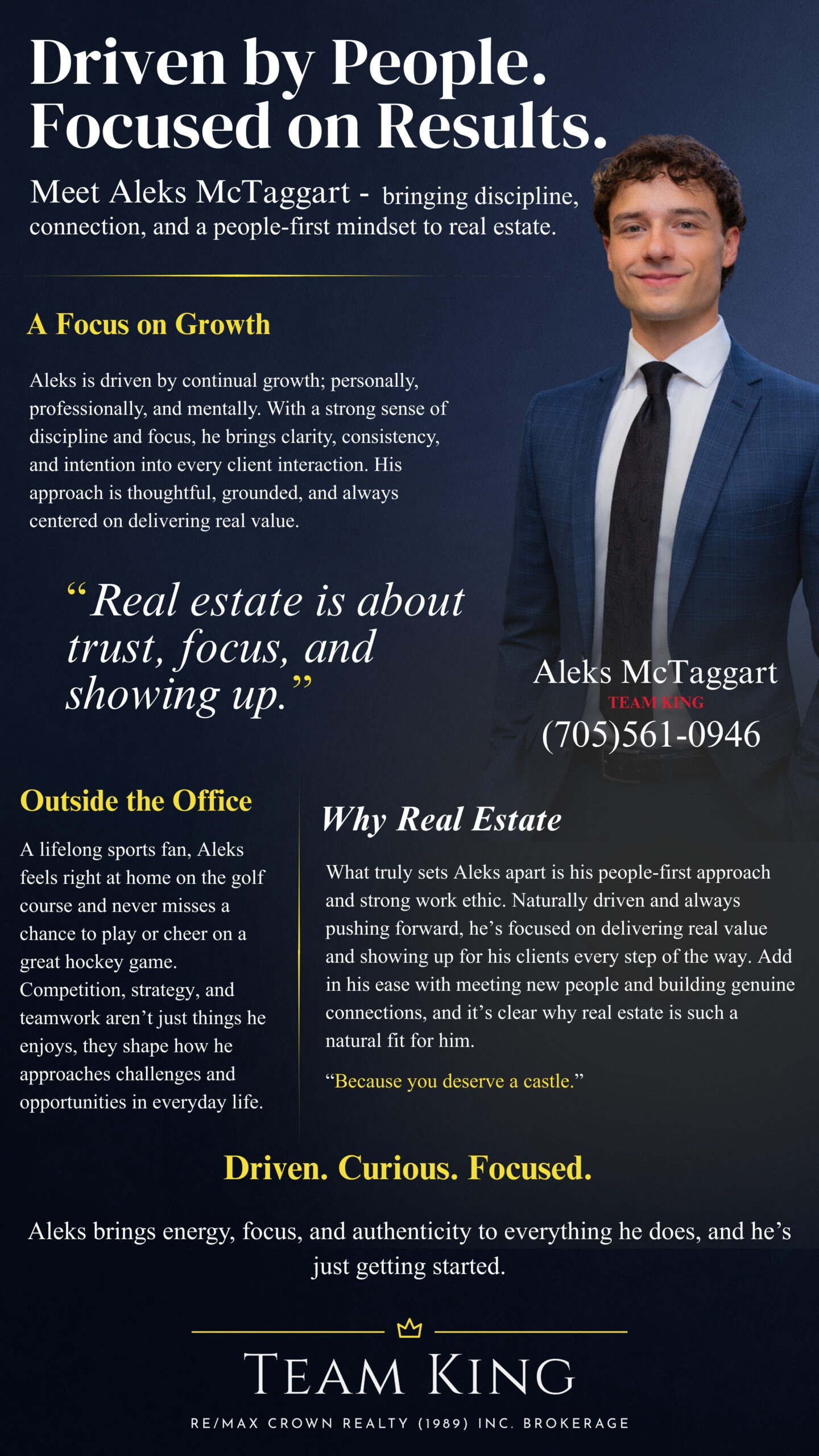 Aleks McTaggart, Sudbury real estate agent with Team KING | Re/Max Crown Realty