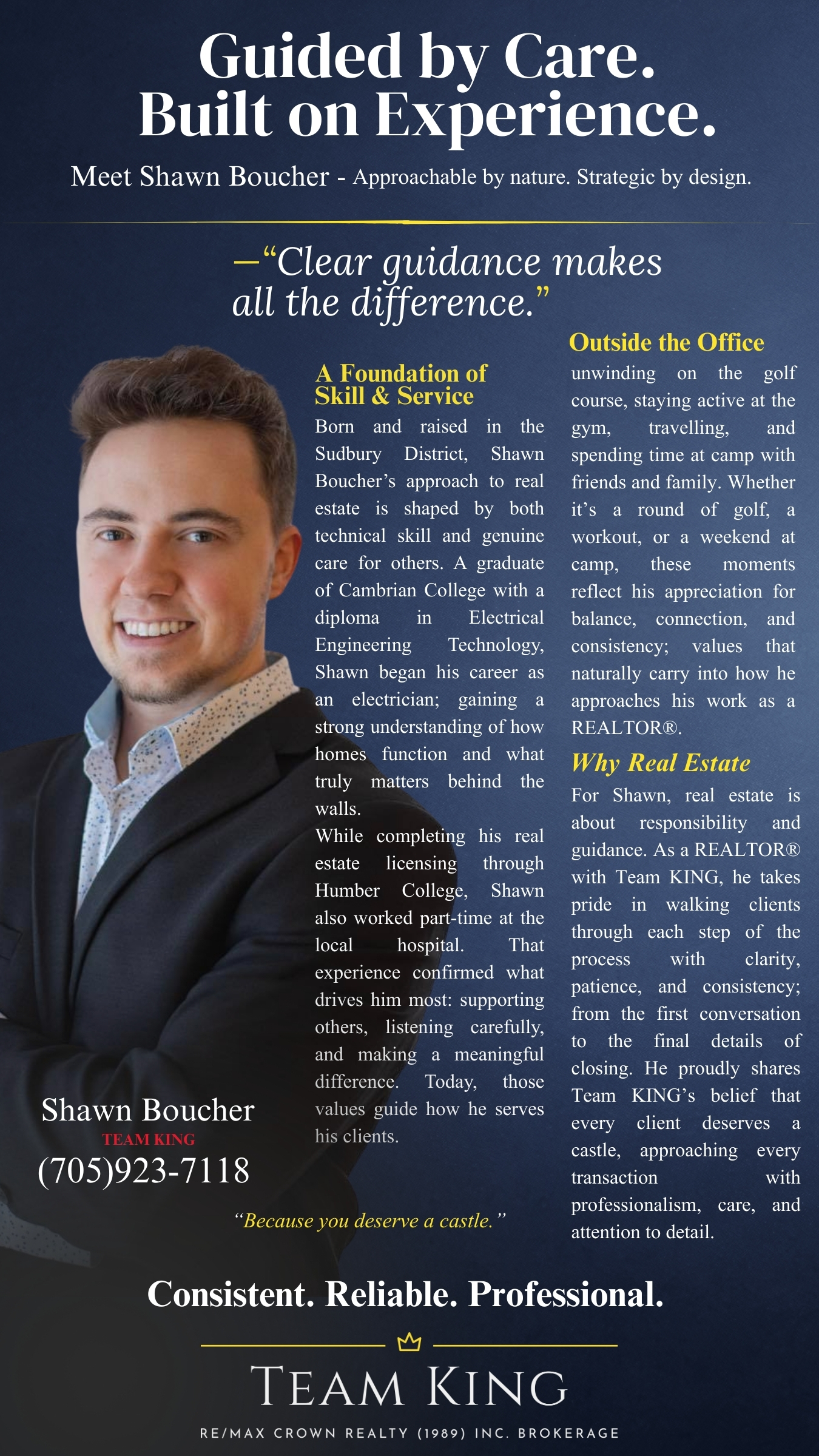 Shawn Boucher, Sudbury real estate agent with Team KING | Re/Max Crown Realty