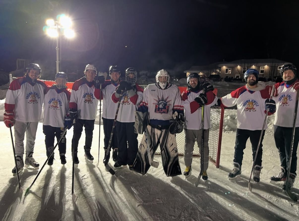 RE MAX team including Team KING agents at Pond Hockey Festival on the Rock Sudbury
