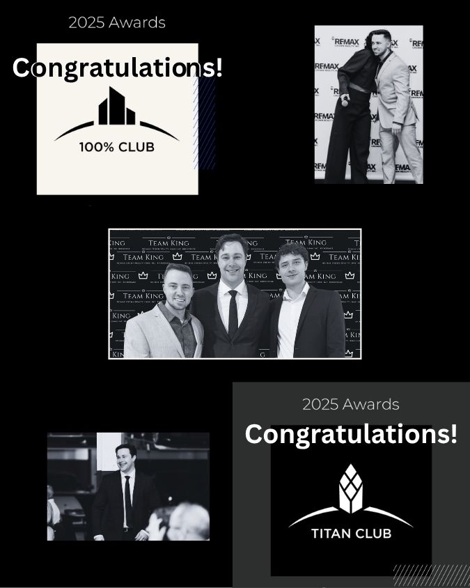 Team KING RE/MAX Crown Realty group photo at 2025 awards Sudbury Ontario