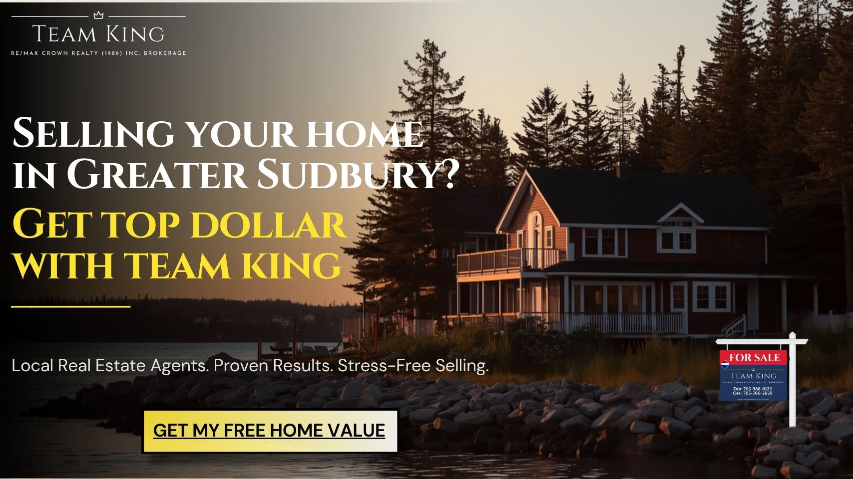 Team KING Real Estate agents helping homeowners sell property in Sudbury Ontario