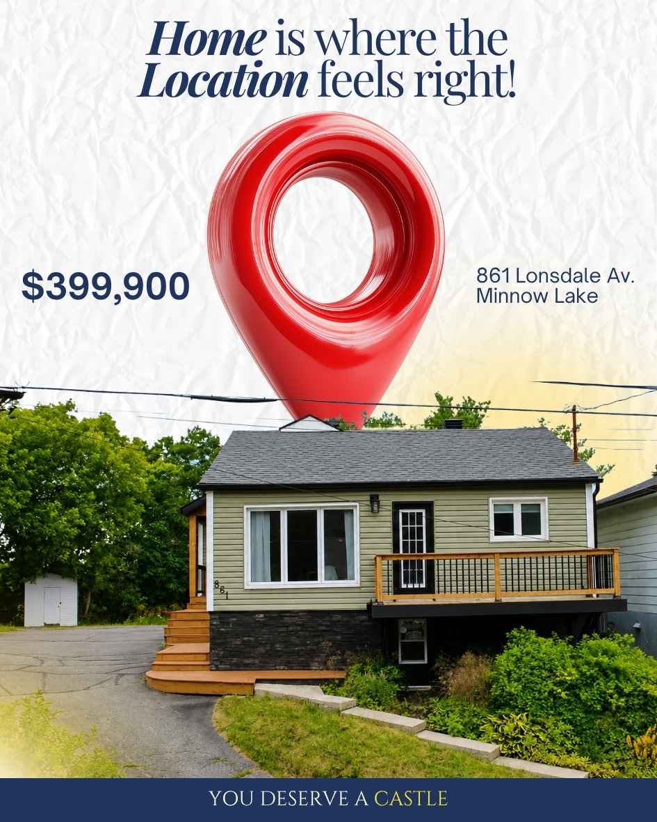 Just Listed in Minnow Lake, Greater Sudbury - Updated 3 bedroom, 1.5 bathroom home with modern kitchen by Team KING RE/MAX Crown 