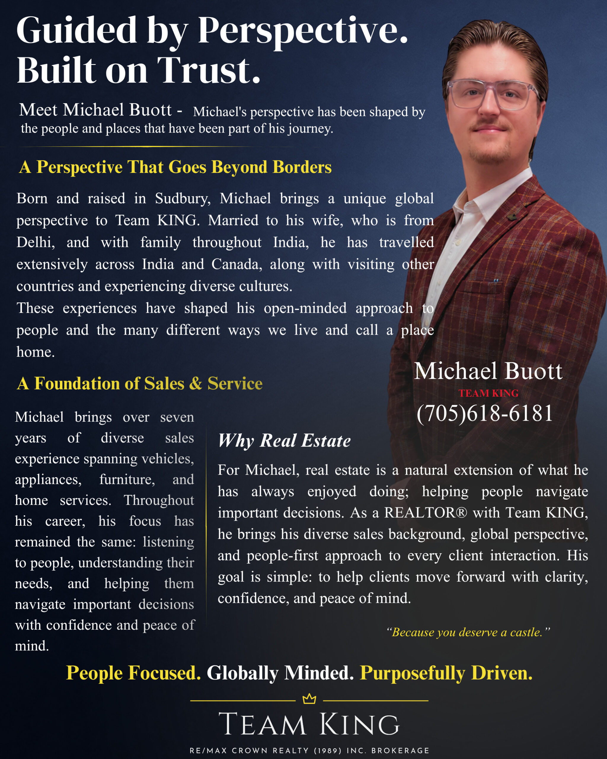 Michael Buott Sales Representative with Team KING helping buyers and sellers in Greater Sudbury.